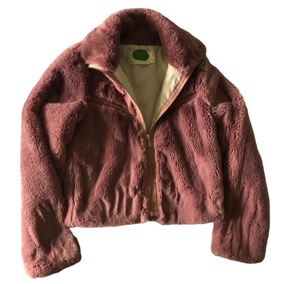 Anthropologie Jackets & Blazers - Anthropologie Pink Faux Fur Jacket - XS